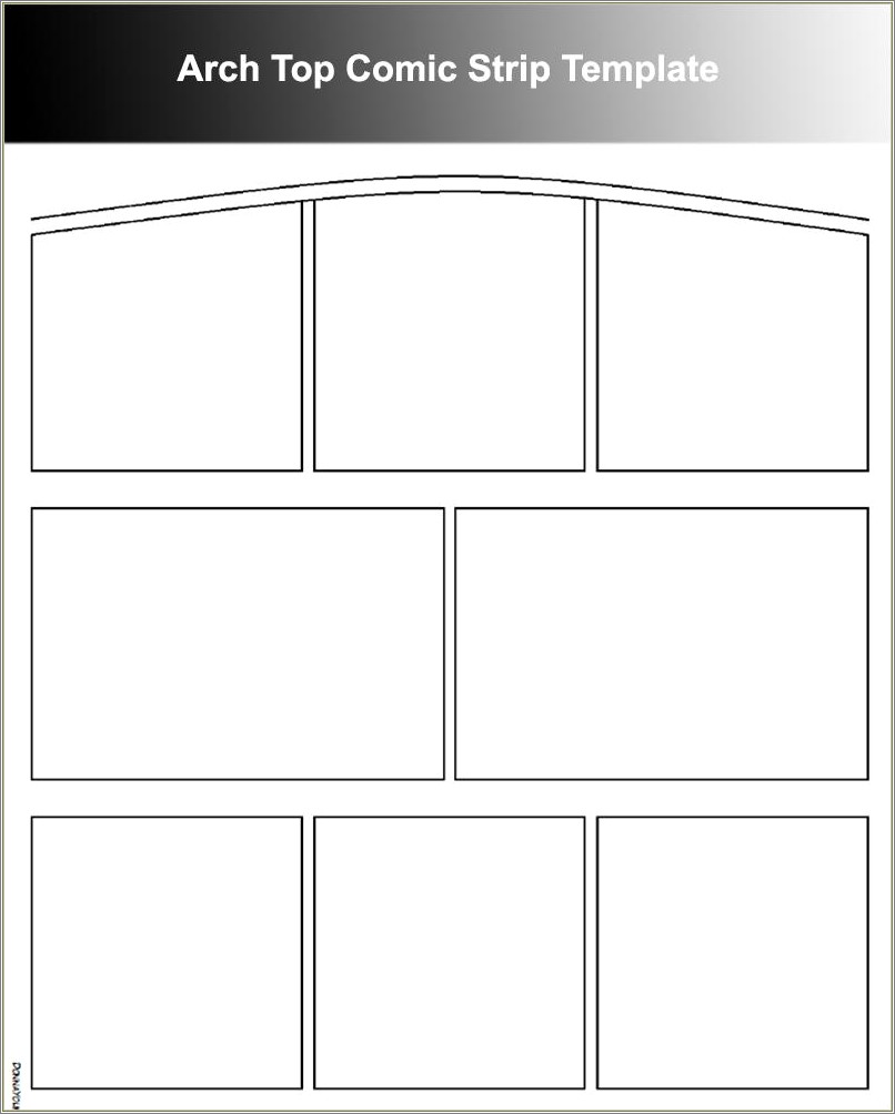 Cartoon Template Worksheet Free Comic Strip With Lines