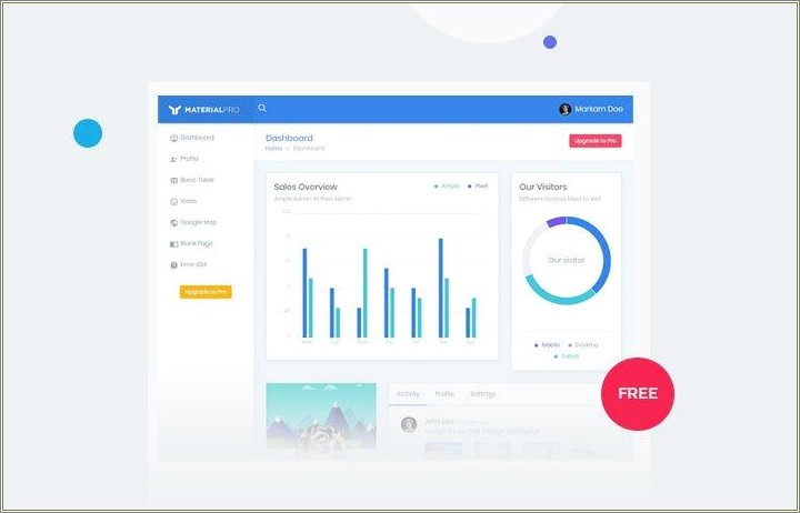 Cascade Flat Responsive Bootstrap Admin Template Free Download