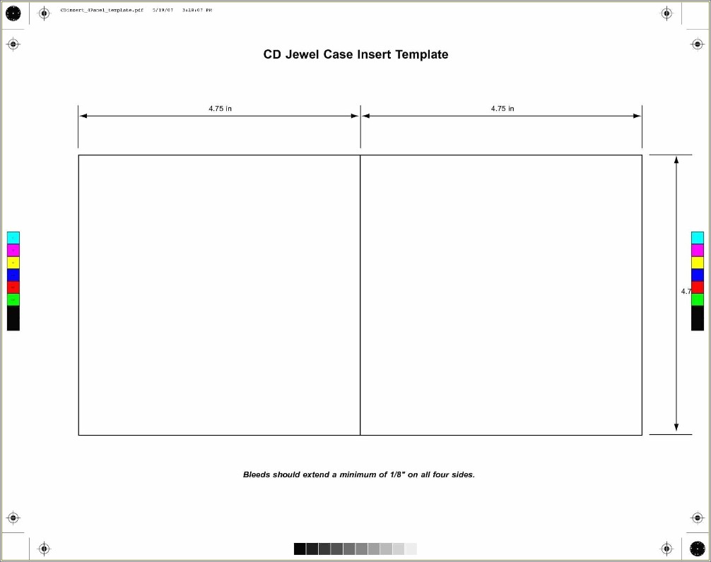 Cd Jewel Case Insert Template Free Download