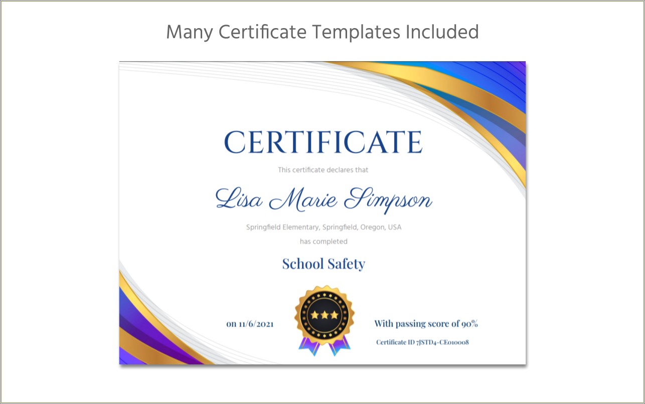 Certificate Of Achievement Template Free Download Google Docs