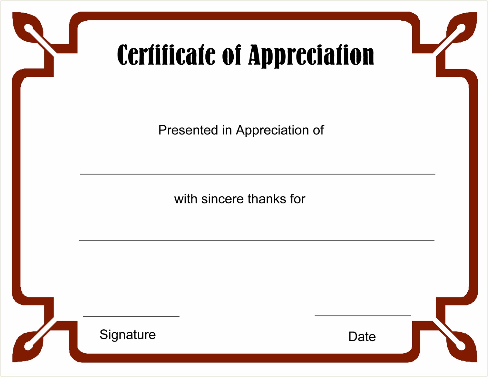 Certificate Of Award Children's Word Template Free
