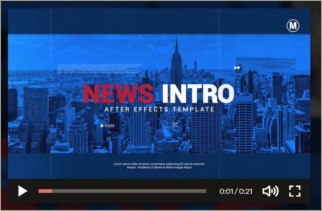 Channel News Intro After Effects Template Free