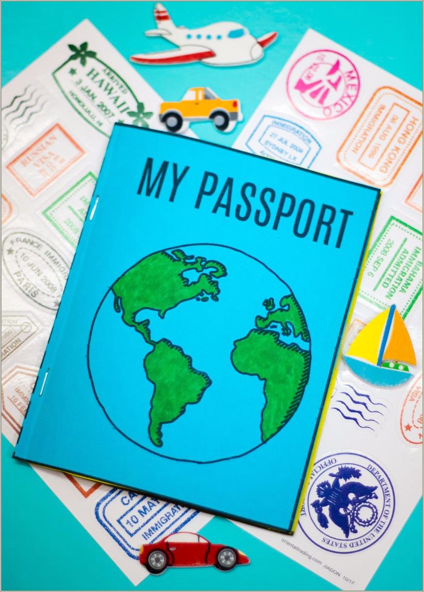 Christmas Around The World Passport Template Free