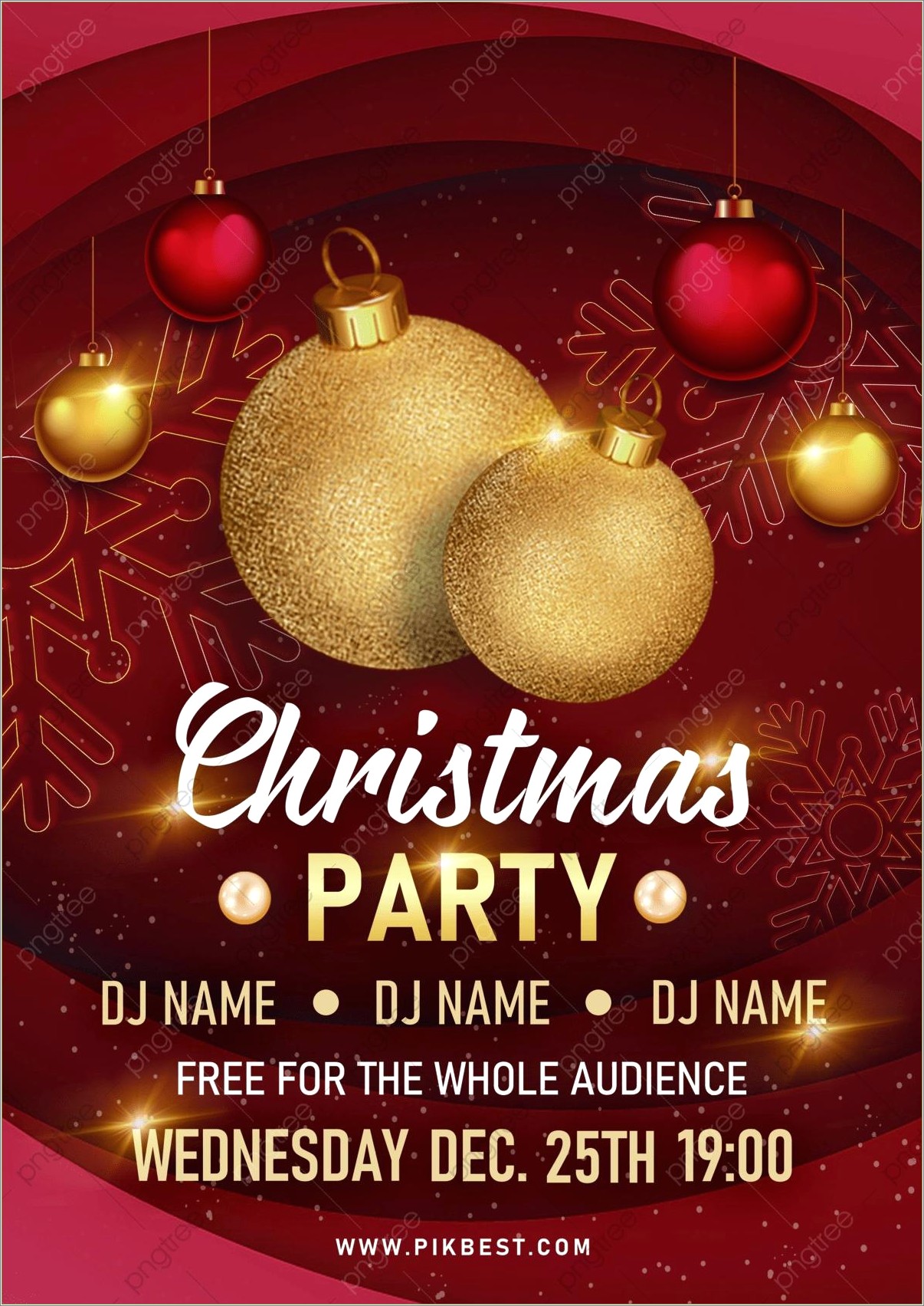 Christmas Cookies And Carols Flyer Template Free