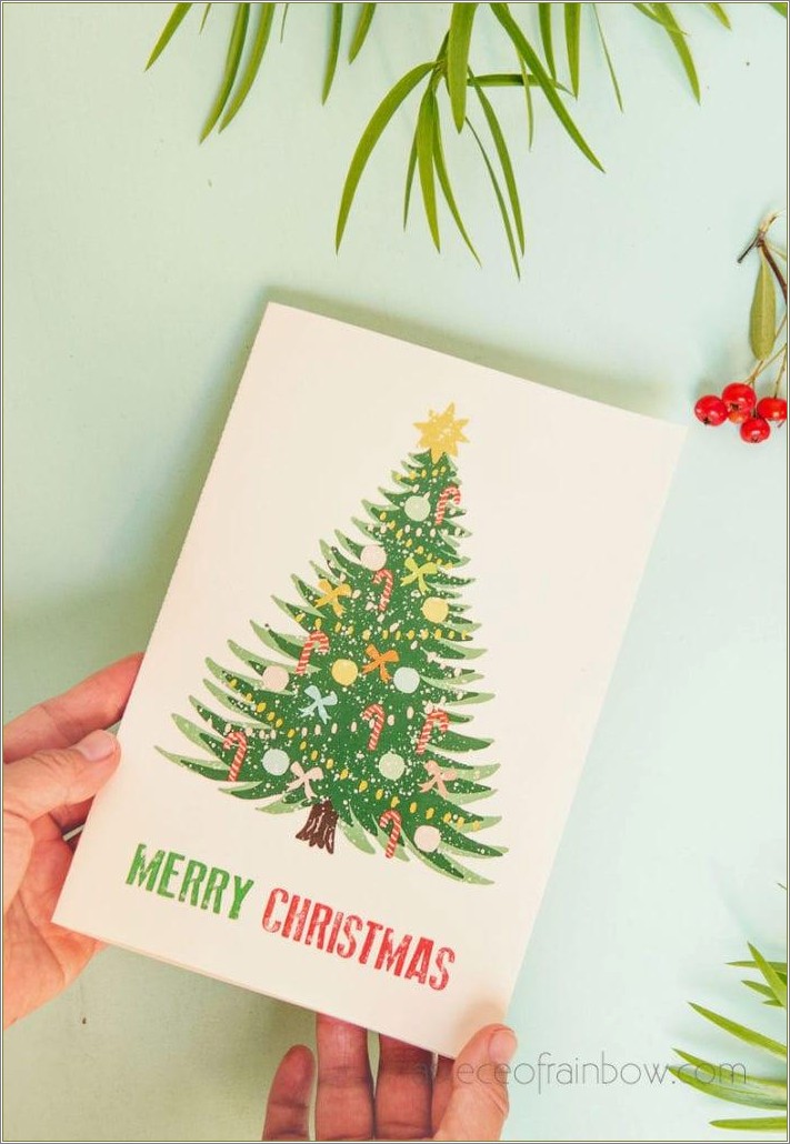 Christmas Pop Up Card Template Free Download