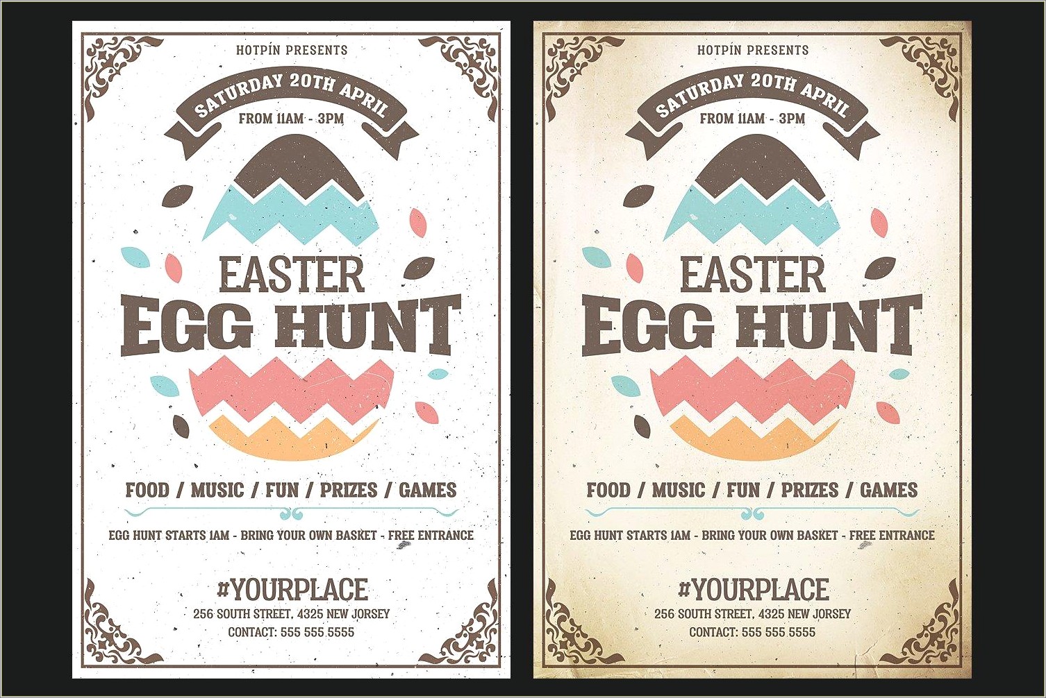 Church Easter Egg Hunt Flyer Template Free