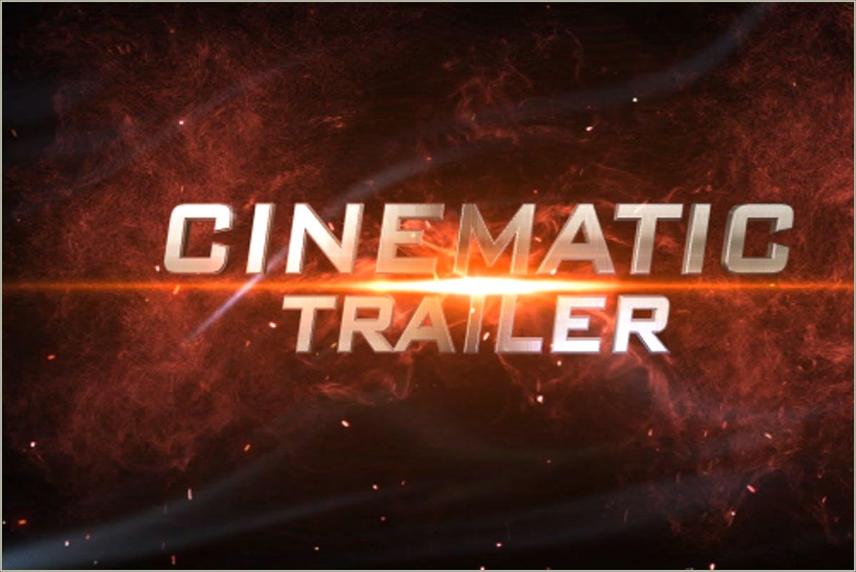 Cinematic Trailer After Effects Template Free Download