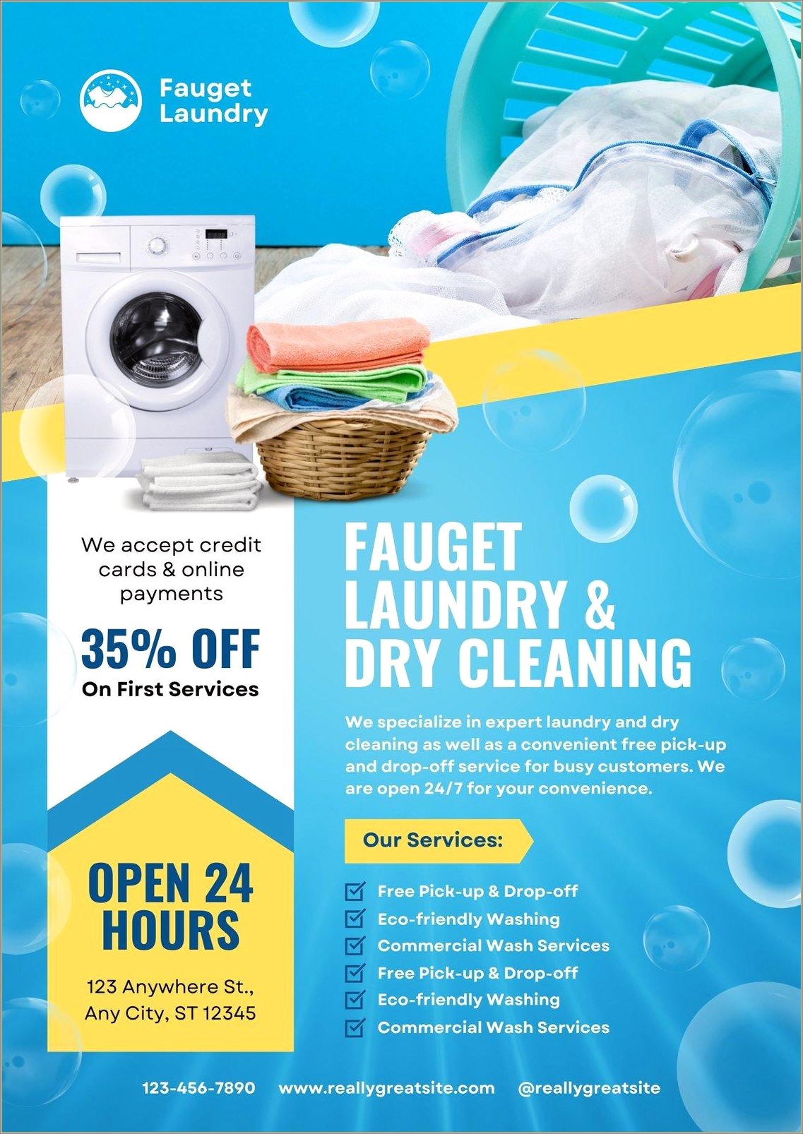 Cleaning Business Free Printable An Fillable Flyer Templates