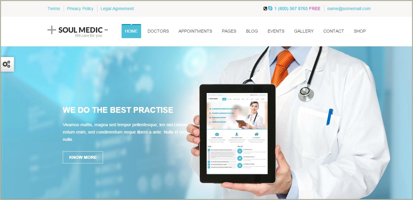 Clinico Responsive Medical And Health Template Free Download