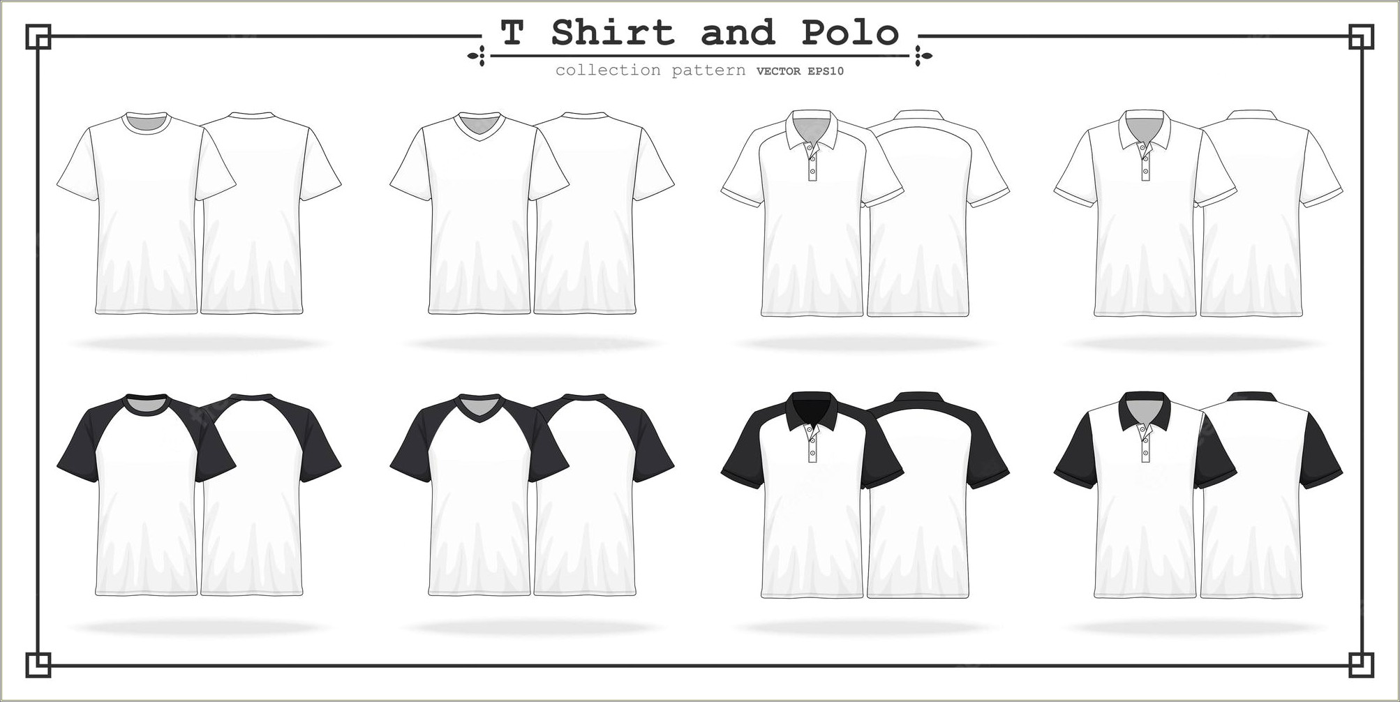 Collar T Shirt Template Vector Free Download