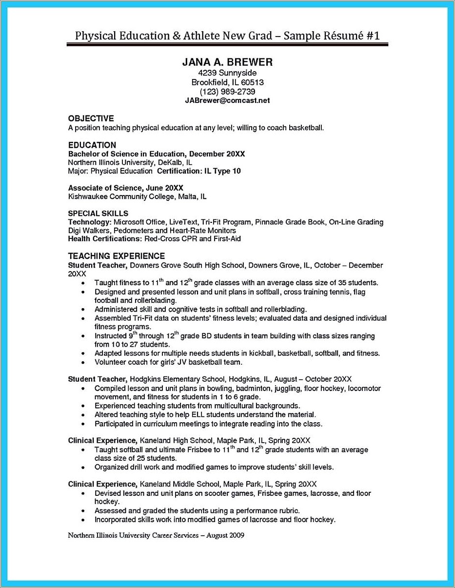 College Basketball Coach Resume Examples