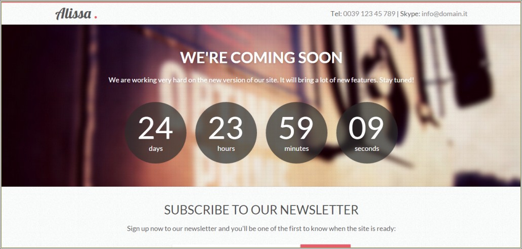 Coming Soon Template In WordPress For Free