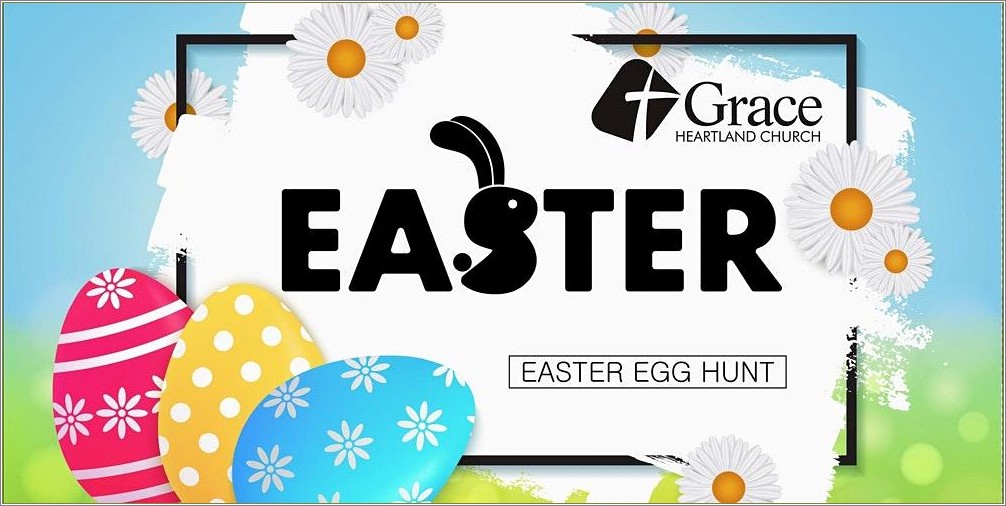 Community Easter Egg Hunt Flyer Templates Free