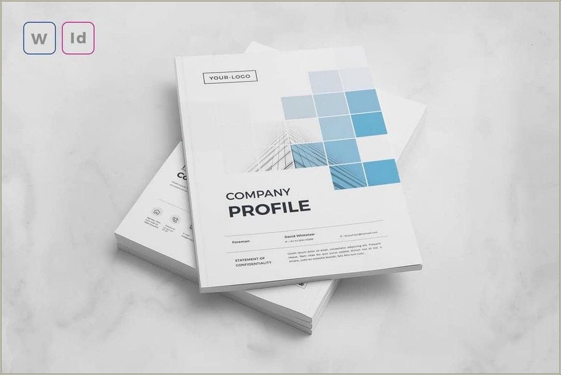 Company Profile Design Template Doc Free Download