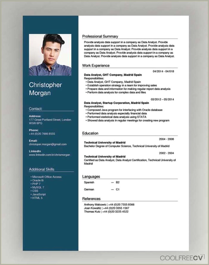 Complete A Resume For Free