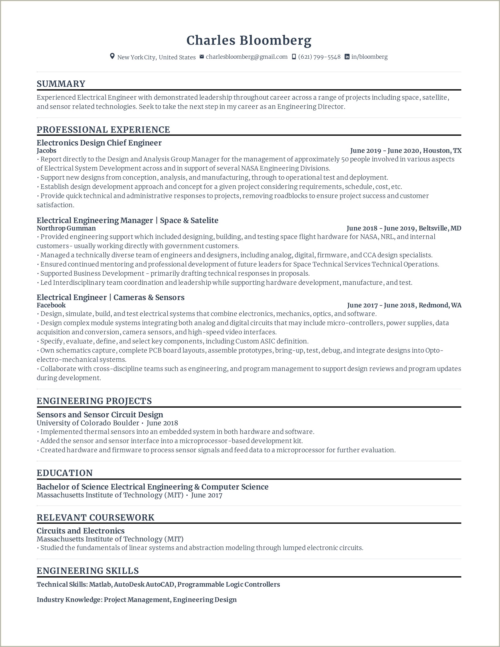 Computer Skills Electrical For Resume