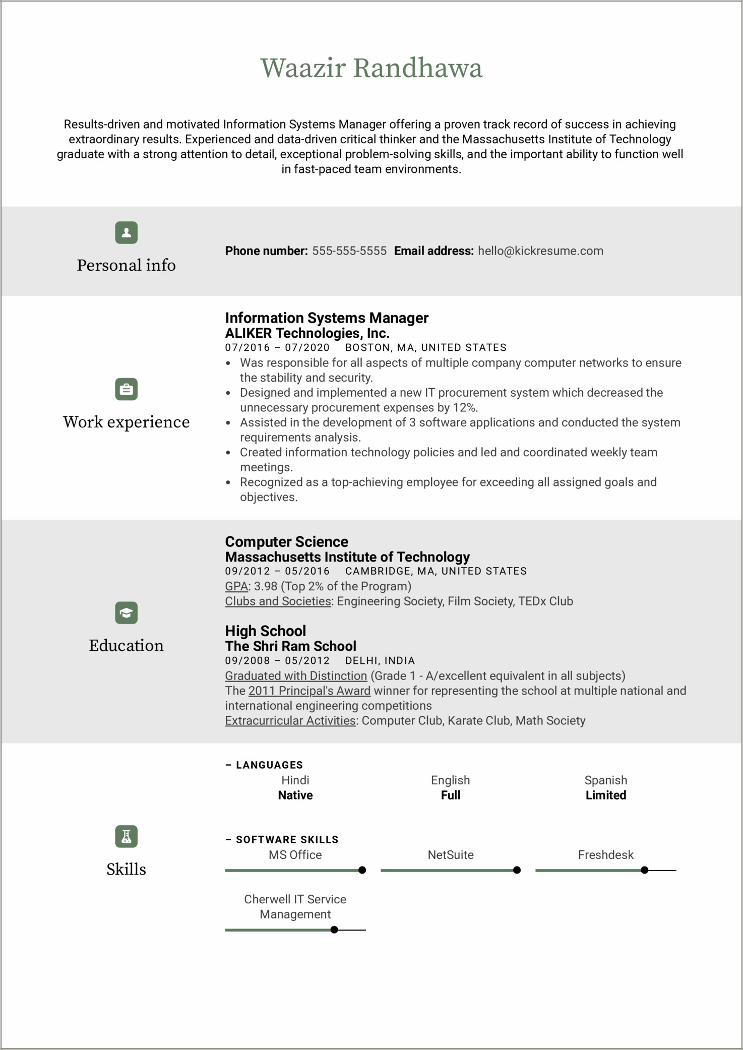 Computer Software Skills For Resume