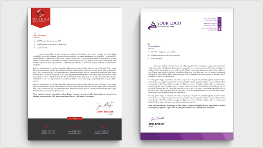 Construction Company Letterhead Template Word Free Download
