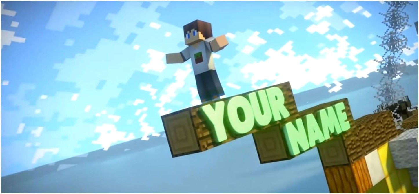 Cool Minecraft Intro 3d Template Free Download