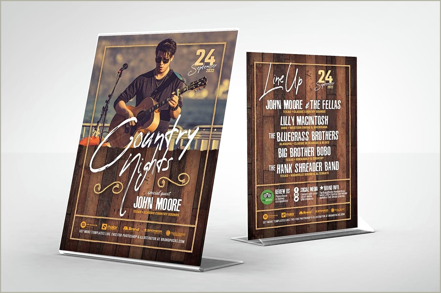 Country And Western Flyer Template 2 Free