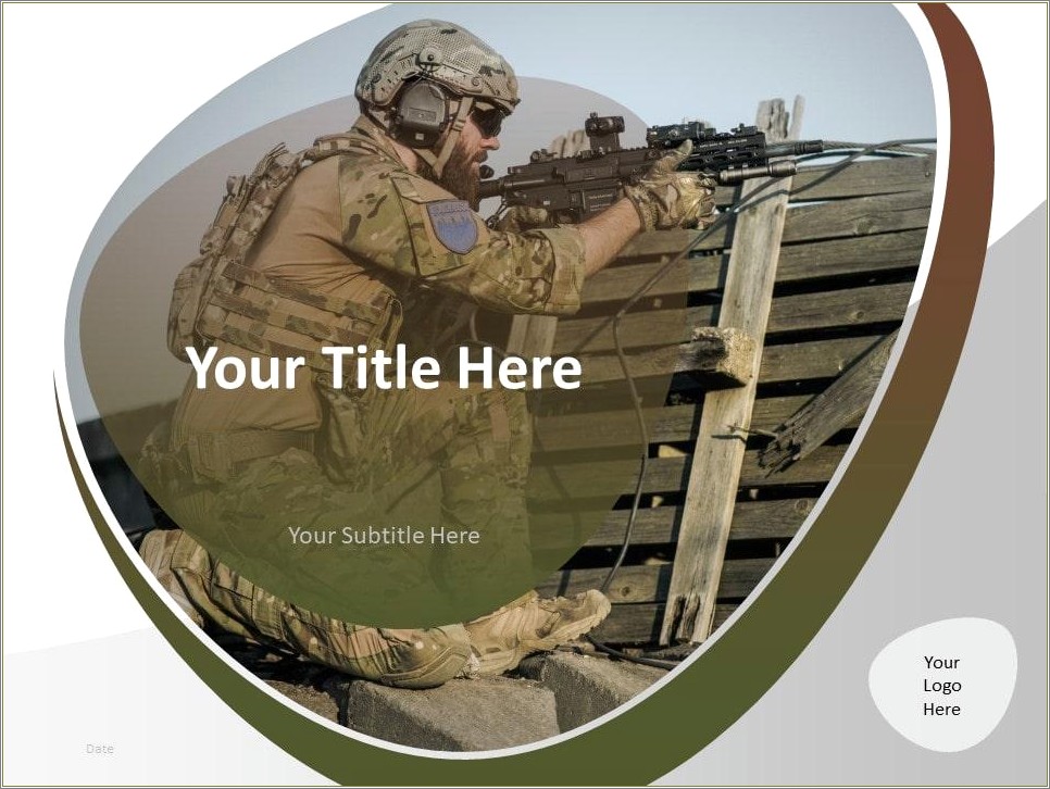 Creative Powerpoint Templates Free Download Military Theme