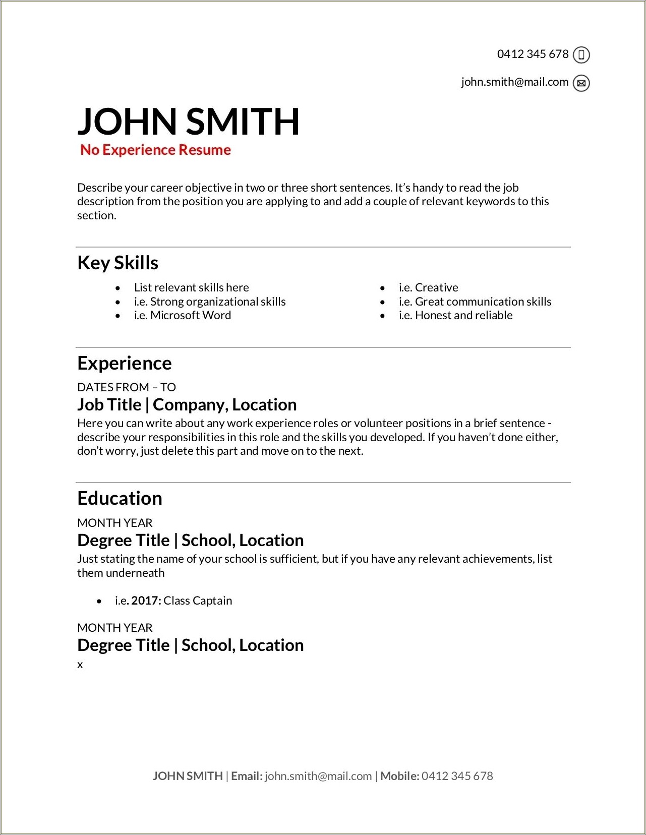 Creative Resume Opening Sentence Examples