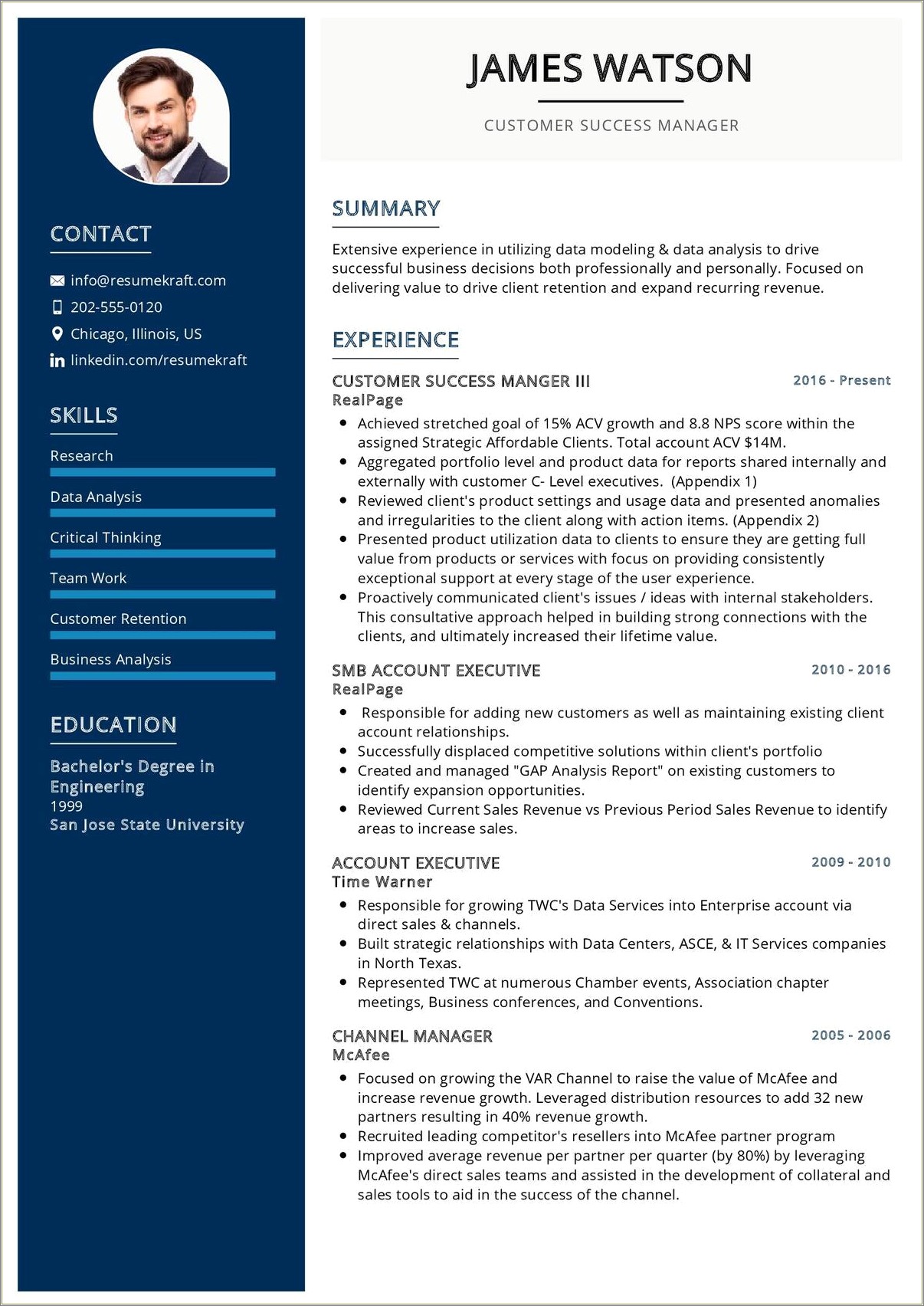 Customer Success Manager Objective Resume