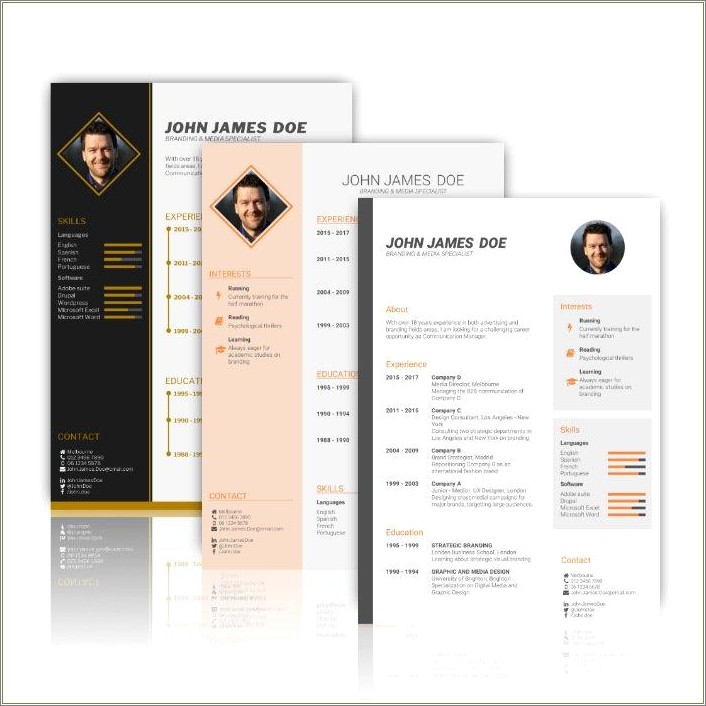 Cv Template Download Free South Africa Format