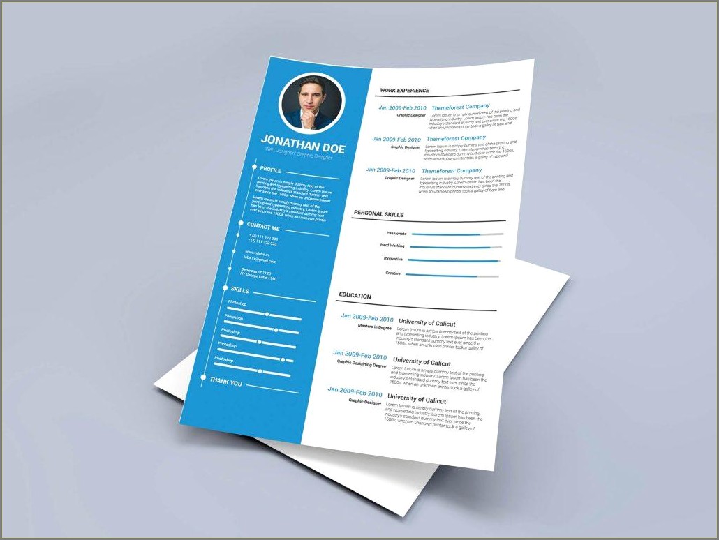 Cv Templates In Ms Word Free Download