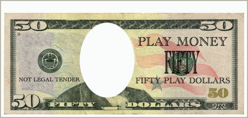 Dollar Bill Template Front And Back Free