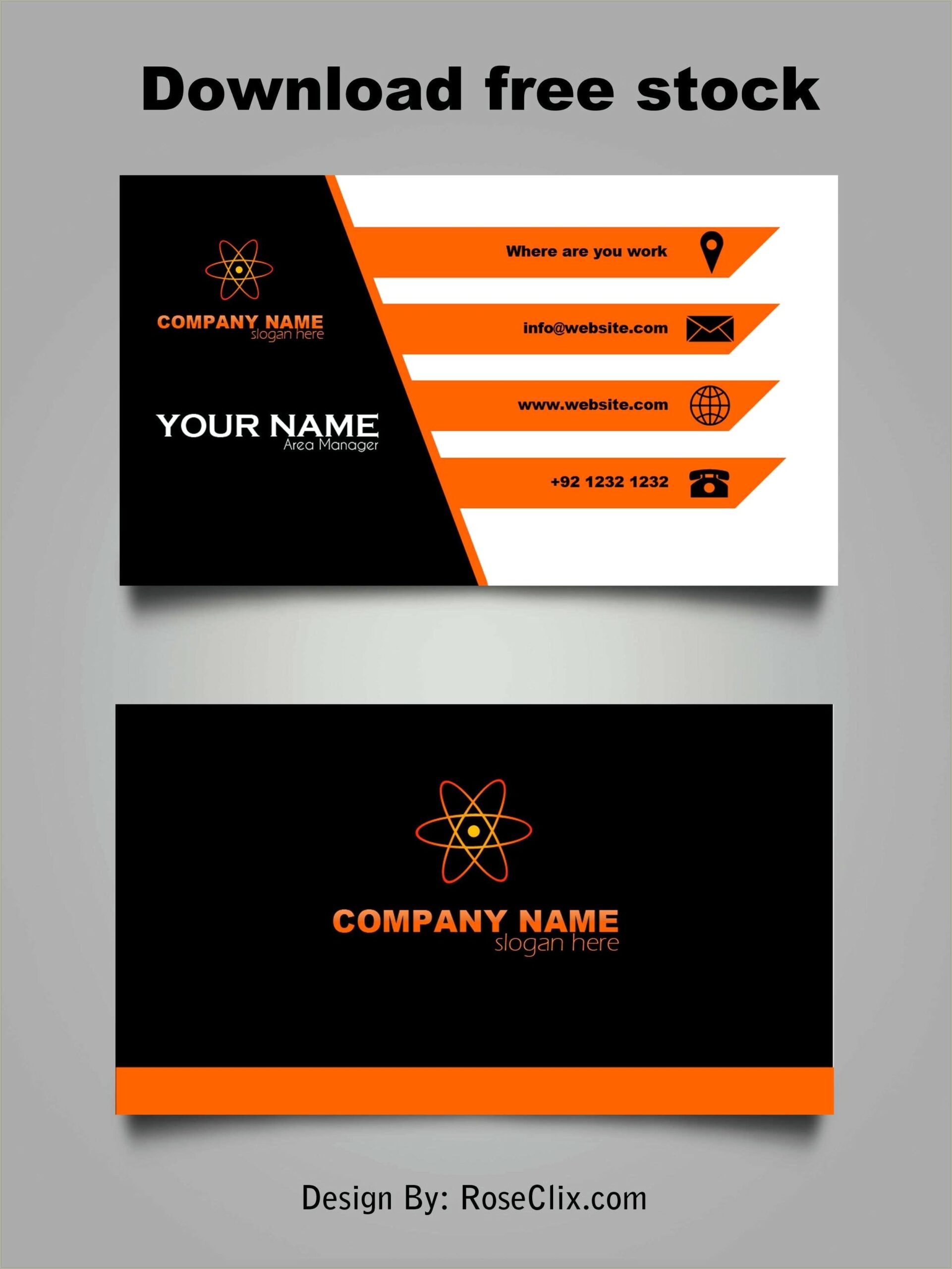 Download Free Blank Business Card Template Microsoft Word
