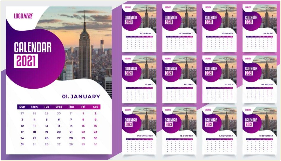 Download Free Illustrator Blank Weekly Calendar Template Simple