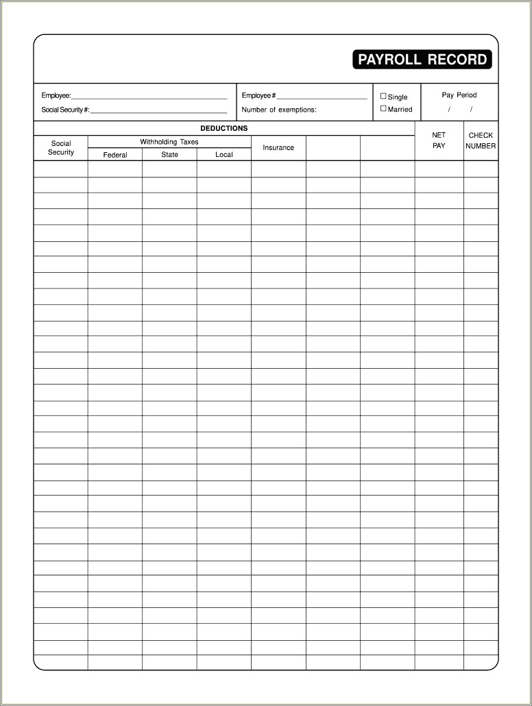 Download Free Quarterly Pay Stub Template Free