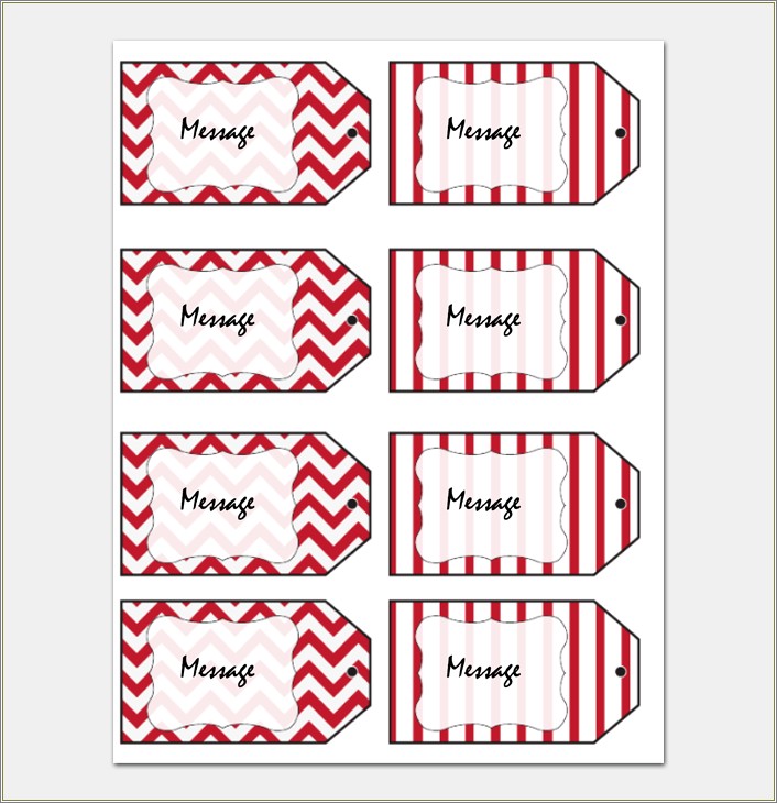 Downloadable Free Printable Gift Tag Templates For Word