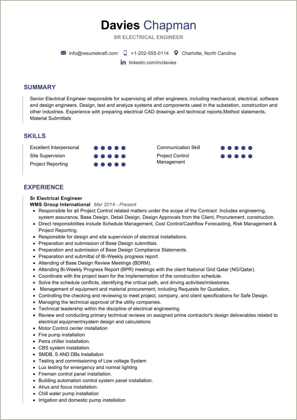 Electrical Job Skills For Resume