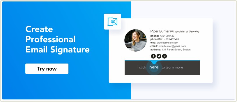 Email Signature Template Local Toll Free Number