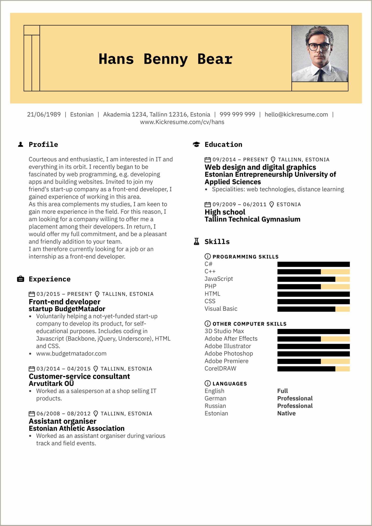 Examples Of Best Resumes 2015