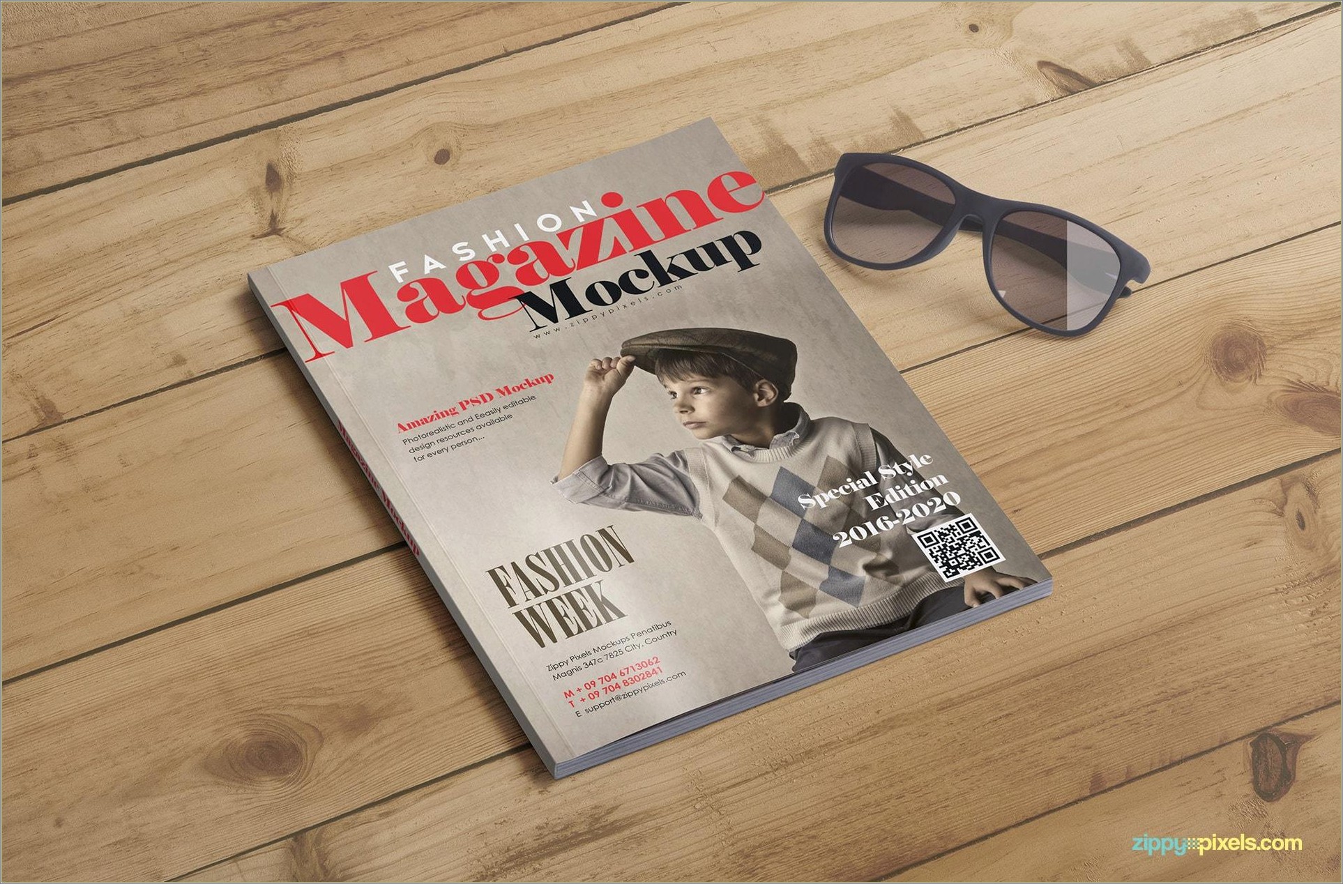 Fashion Magazine Cover Page Template Free Download