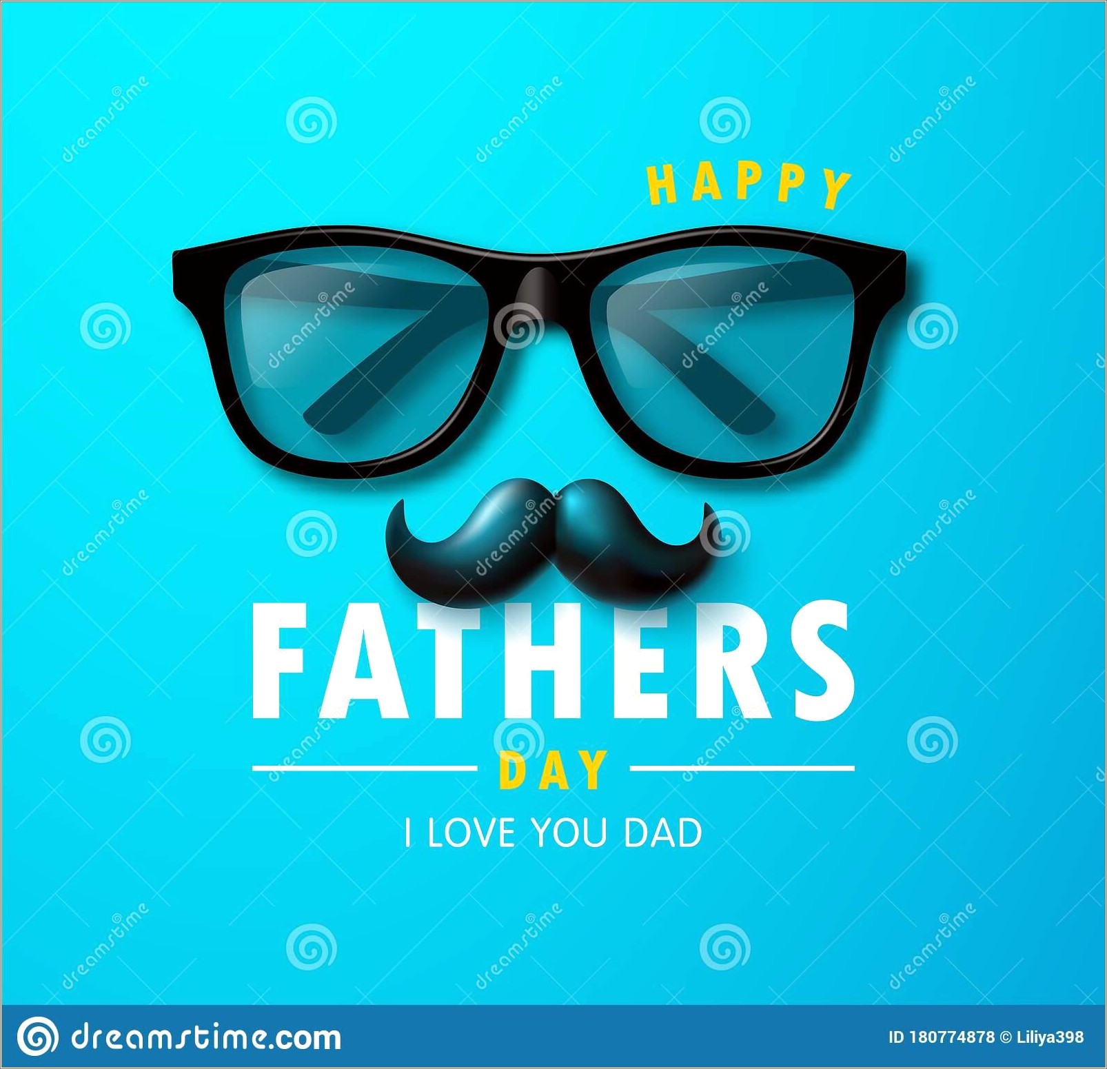 Father's Day Free Invitation Templates With Mustache