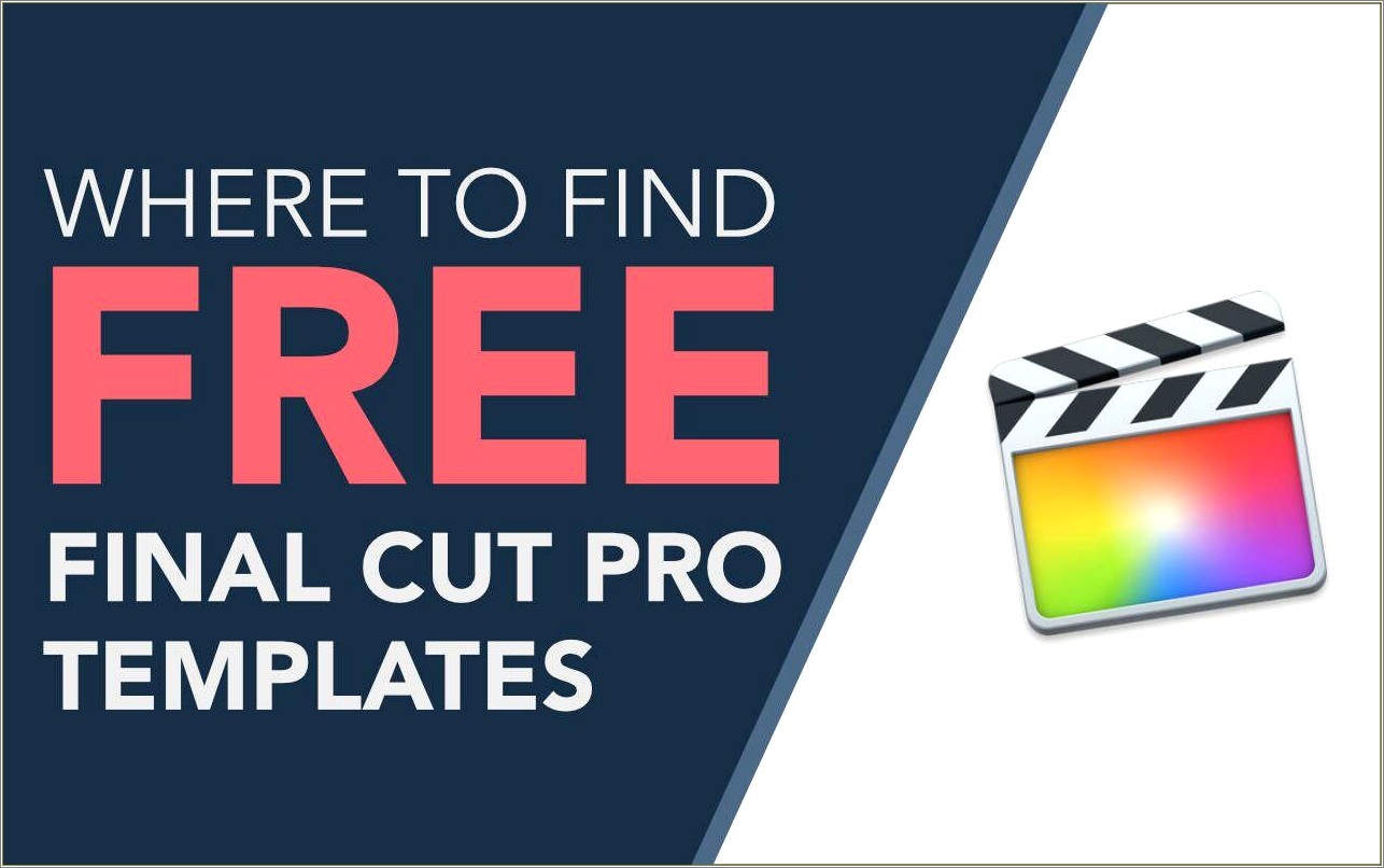 Final Cut Pro Multiple Photo Slideshow Template Free