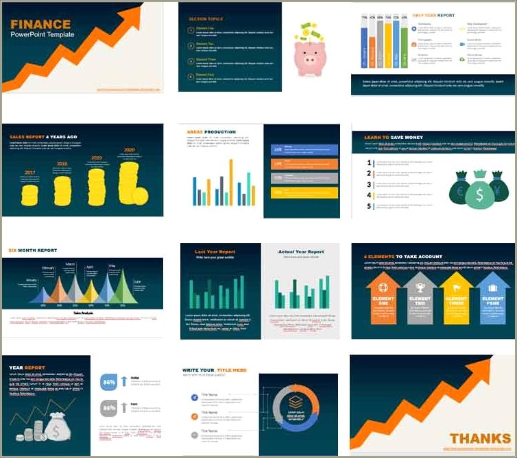Financial Report Full Hd Powerpoint Template Free Download