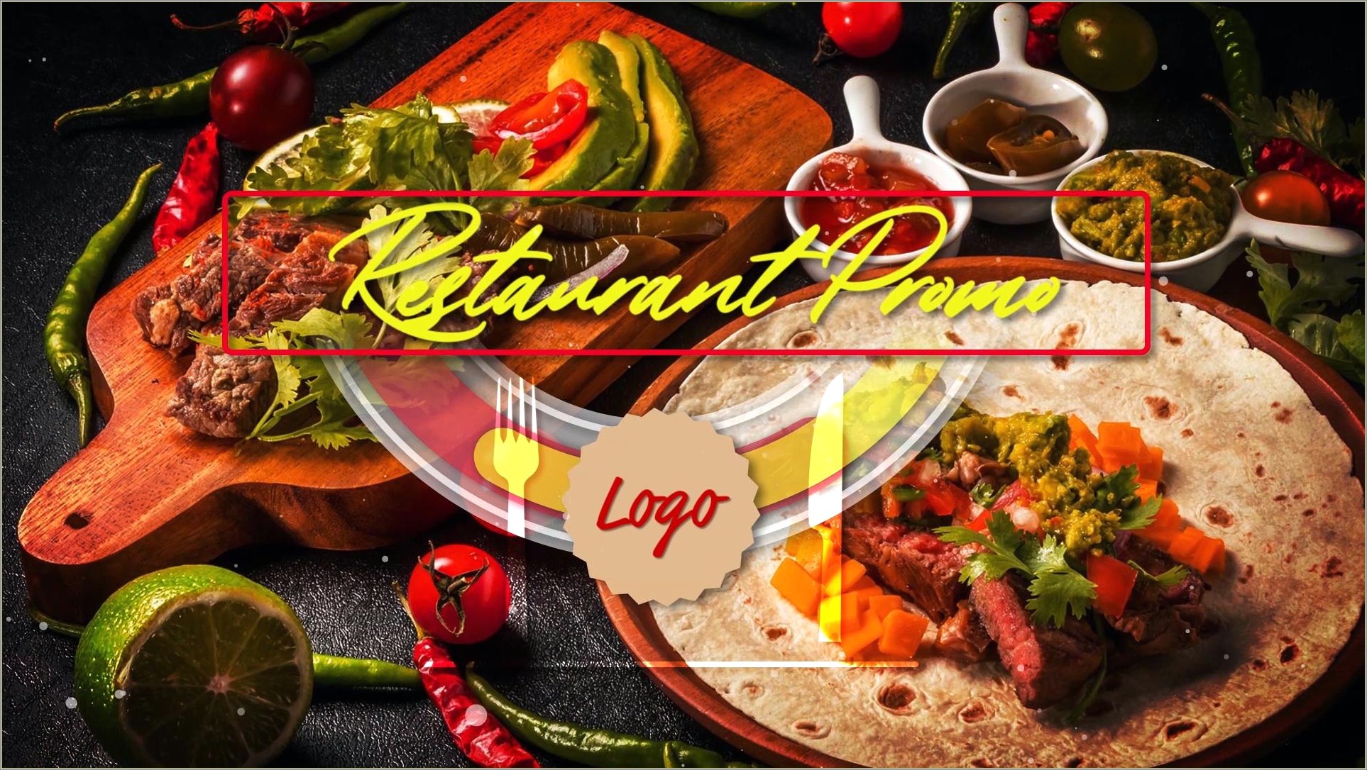 Food Menu Slideshow After Effects Template Free Download