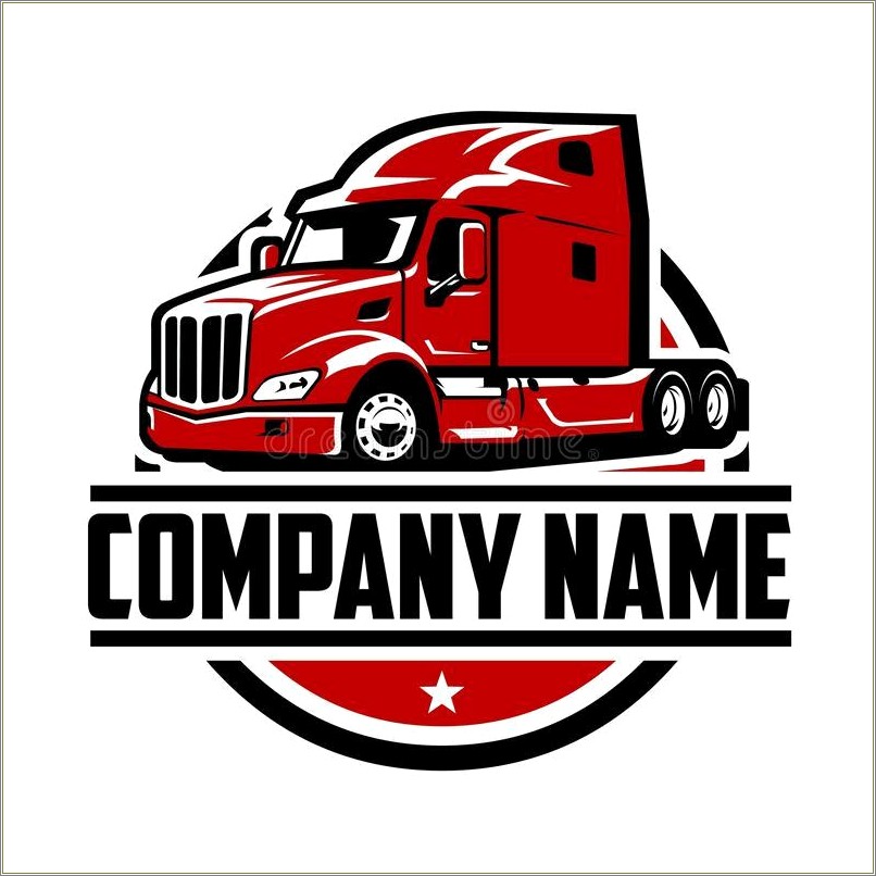 Free 18 Wheel Truck Logo Design Templates