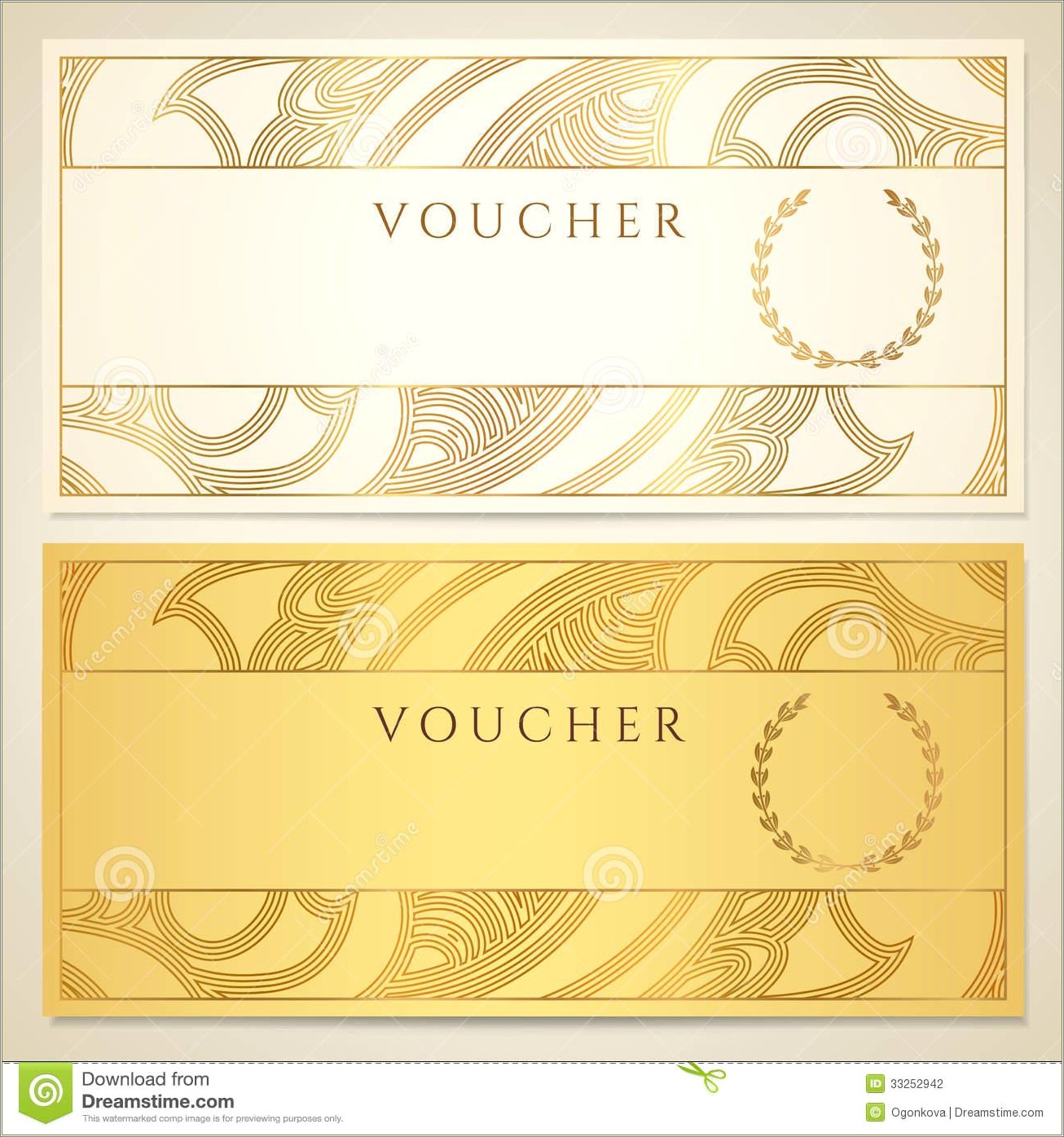 Free 2 Up Gift Certificate Template Eps