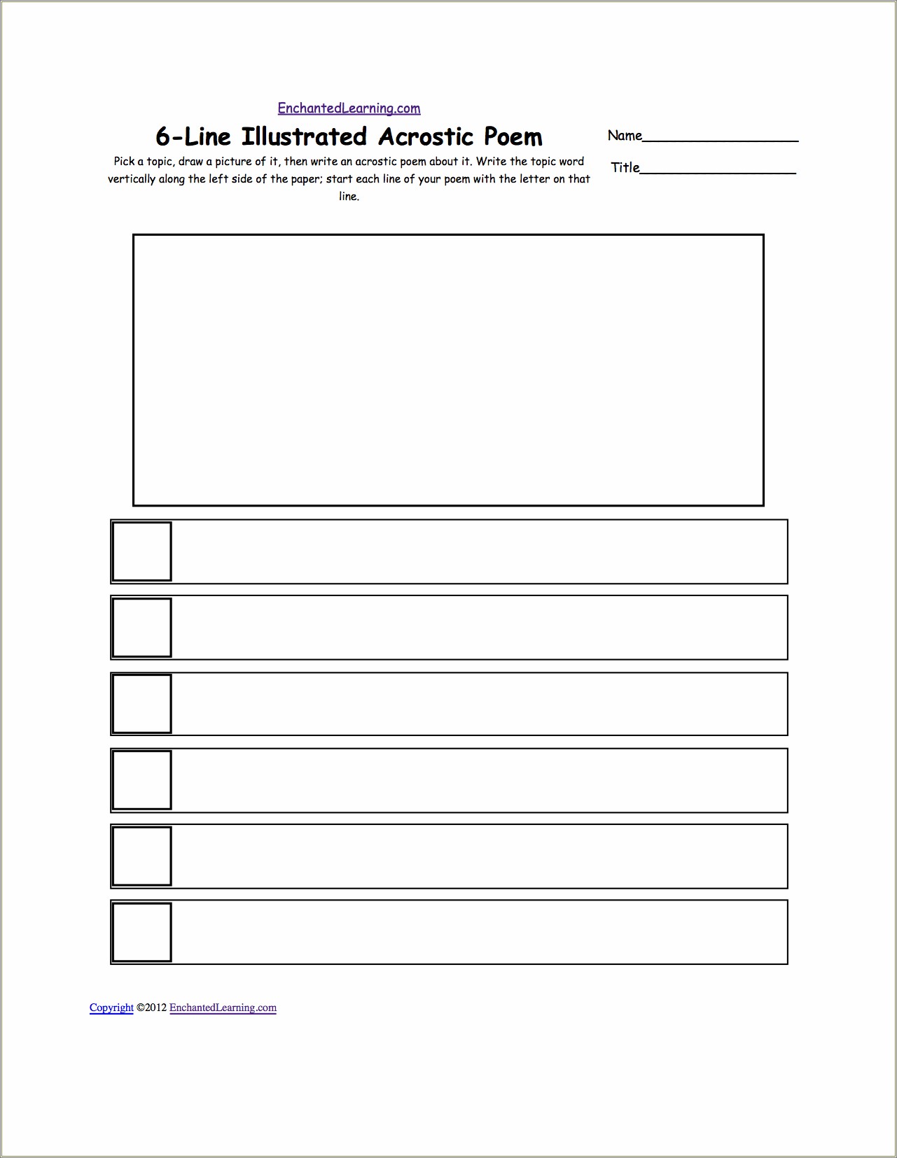 Free Acrostic Poem Template For Mother&#39