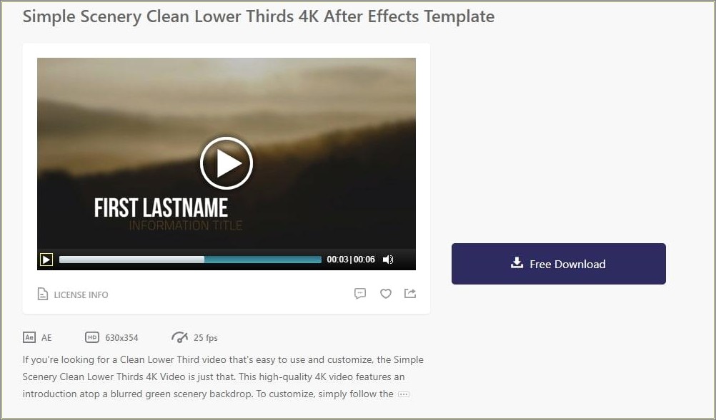 Free After Effects Template Clean Photo Slideshow Download