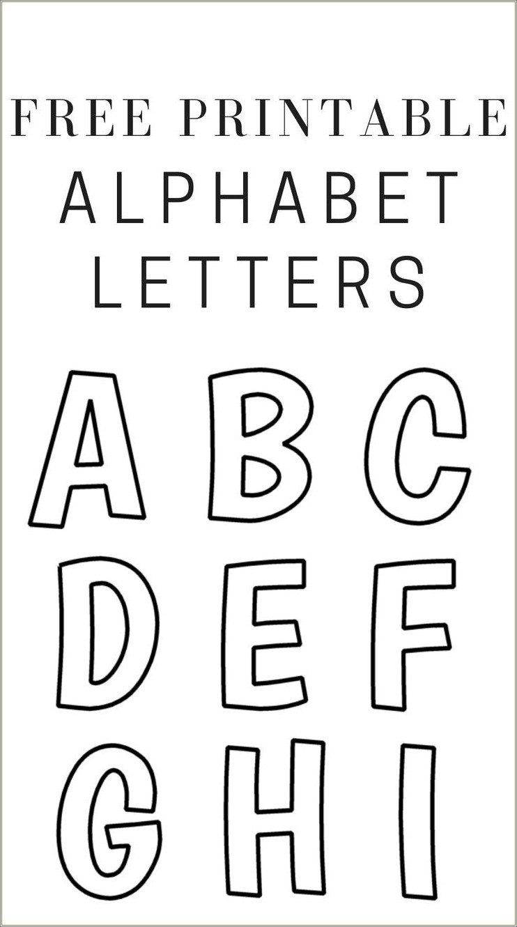 Free Alphabet Letter Templates To Print With Arrows