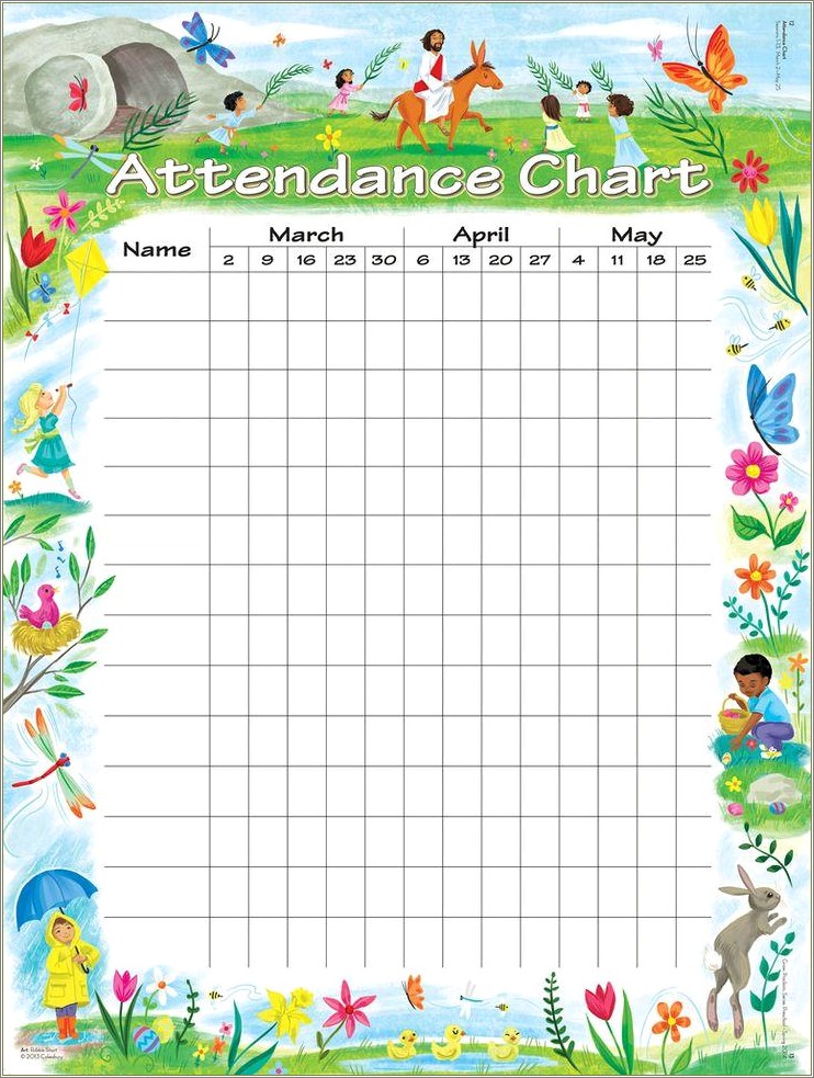 Free Attendance Sheet Template For Sunday School