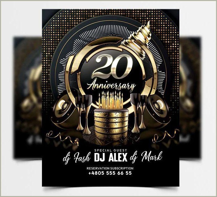 Free B Gold Flyer Template Free Download