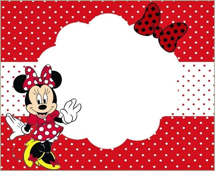 Free Baby Minnie Mouse Baby Shower Invitation Template